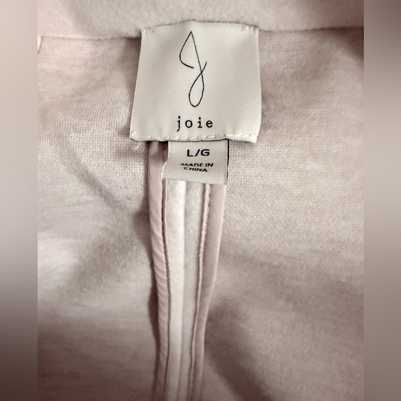 Joie soft wool blend casual and easy jacket cardigan Cream/White. L - Picture 2 of 4